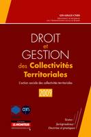 Droit et gestion des collectivités territoriales - 2009, l'action sociale des collectivités territoriales