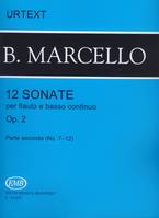 12 Sonate op. 2 Vol. 2, for Flute and Basso continuo, nos. 7 - 12