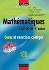 Math√©matiques Tout-en-un, 1√®re ann√©e : Cours et exercices corrig√©s, tout-en-un, 1re année