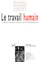 Le travail humain 2017 - vol. 80 - n° 4