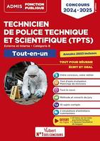 Concours TPTS - Technicien de police technique et scientifique - Catégorie B - Tout-en-un, Externe et interne - Concours 2024-2025 - Police nationale