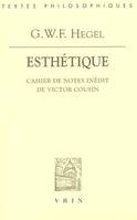 Esthétique., Manuscrit de Victor Cousin