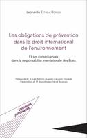 Les obligations de prévention dans le droit international de l'environnement, Et ses conséquences dans la responsabilité internationale des États