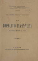 Une institution municipale languedocienne : le Consulat du Puy-en-Velay des origines à 1610