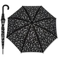 Umbrella G-clef black, fabric: 100% polyester, 86 cm, diameter 103 cm