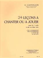 24 Lecons A Chanter Ou A Jouer, Cycle 1 - 1 Ou 2 Voix