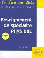 Physique Terminale S - Enseignement de spécialité, enseignement de spécialité