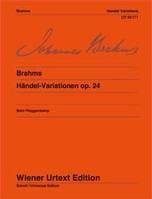 Variations Haendel, Edité d'après les sources par Jahnnes Behr. op. 24. piano.