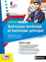 Technicien territorial et technicien principal, Concours externe, interne et 3e voie, examens professionnels