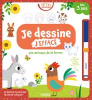 Je dessine, j'efface Petites Pousses   Les animaux de la ferme