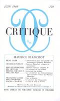 Critique 229 Maurice Blanchot