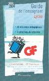Guide de l'enseignant gf etonnants classiques lycee 2003(unite, lycée