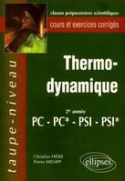 Thermodynamique PC-PC*-PSI-PSI* - Cours et exercices corrigés, 2e année PC, PC*, PSI, PSI*