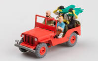 tintin miniature voiture jeep or noir 9/13