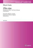 Ziles zina, (Message de la mésange). female choir (SSAA) a cappella. Partition de chœur.