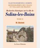 Recherches historiques sur la ville de Salins-les-Bains