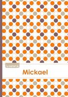 Le carnet de Mickael - Lignes, 96p, A5 - Ronds Orange Gris Violet