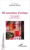 Pratiques artistiques contemporaines en Martinique, 2, 40 entretiens d'artistes, Martinique, Guadeloupe - Tome 1 (1996-1999)