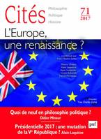 Cités 2017, n° 71, L'Europe, quel avenir?