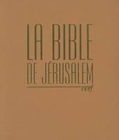 Bible de Jérusalem major cuir havane