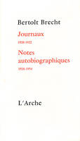 Journaux 1920-1922 / Notes autobiographiques 1920-1954