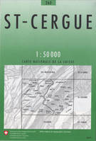 Carte nationale de la Suisse, 260, St-Cergue 260