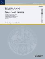 Concerto di camera, treble recorder (flute, oboe), 2 violins and basso continuo; cello (viola da gamba) ad libitum. Partition et parties.