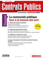 ACCP  N  232 JUIN 2022 - CONTRATS PUBLICS  L'ACTUALITE DE LA COMMANDE ET DES CONTRATS PUBLICS