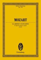 Concert La majeur, KV 622. clarinet and orchestra. Partition d'étude.