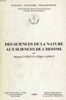 Des sciences de la nature aux sciences de l'homme [Paperback]