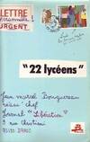 22 lycéens : lettres à Jean-Marcel Bouguereau, lettres à Jean-Marcel Bouguereau