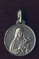 MEDAILLE ARGENT SAINTE THERESE 16MMS 2.41G