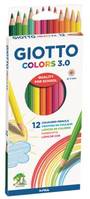 ETUI 12 CRAYONS COULEURS GIOTTO COLORS 3.0