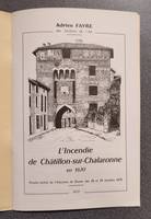 L'incendie de Châtillon-sur-Chalaronne en 1670. Procès verbal de l'élection de Bresse des 28 et 29 octobre 1670