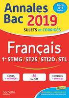 Annales Bac 2019 Français 1ères Techno