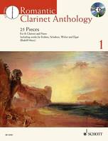 Romantic Clarinet Anthology, 25 Pieces. Vol. 1. clarinet and piano.