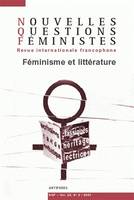 Nouvelles Questions Féministes, vol. 22(2)/2003, Féminisme et littérature