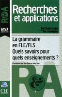 La grammaire en FLE/FLS