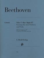 Trio In C Op.87 - Parts
