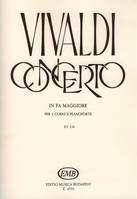 Concerto in fa maggiore per 2 corni e pianoforte, per 2 corni, archi e cembalo RV 538 (F. X. No. 1, P.V. 320)