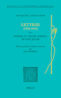 Max Jacob, Julien Lanoë, lettres (1925-1944)