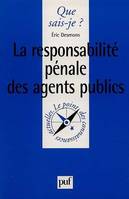 La responsabilité pénale des agents publics