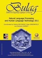 Bulag n°36/2011, Natural Language Processing and Human Language Technology 2011