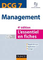 DCG 7 - Management - 4e éd. - L'essentiel en fiches, L'essentiel en fiches