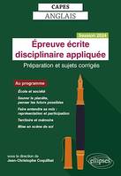 CAPES Anglais - Épreuve écrite disciplinaire appliquée - Session 2024, Préparation et sujets corrigés