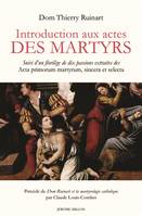 Introduction aux actes des martyrs