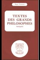 Textes des grands philosophes : Antiquité