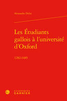 Les étudiants gallois à l'université d'Oxford, 1282-1485