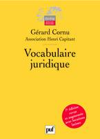 Vocabulaire juridique (7eme edition), ASSOCIATION HENRI CAPITANT