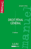 Droit pénal général - 3è ed.